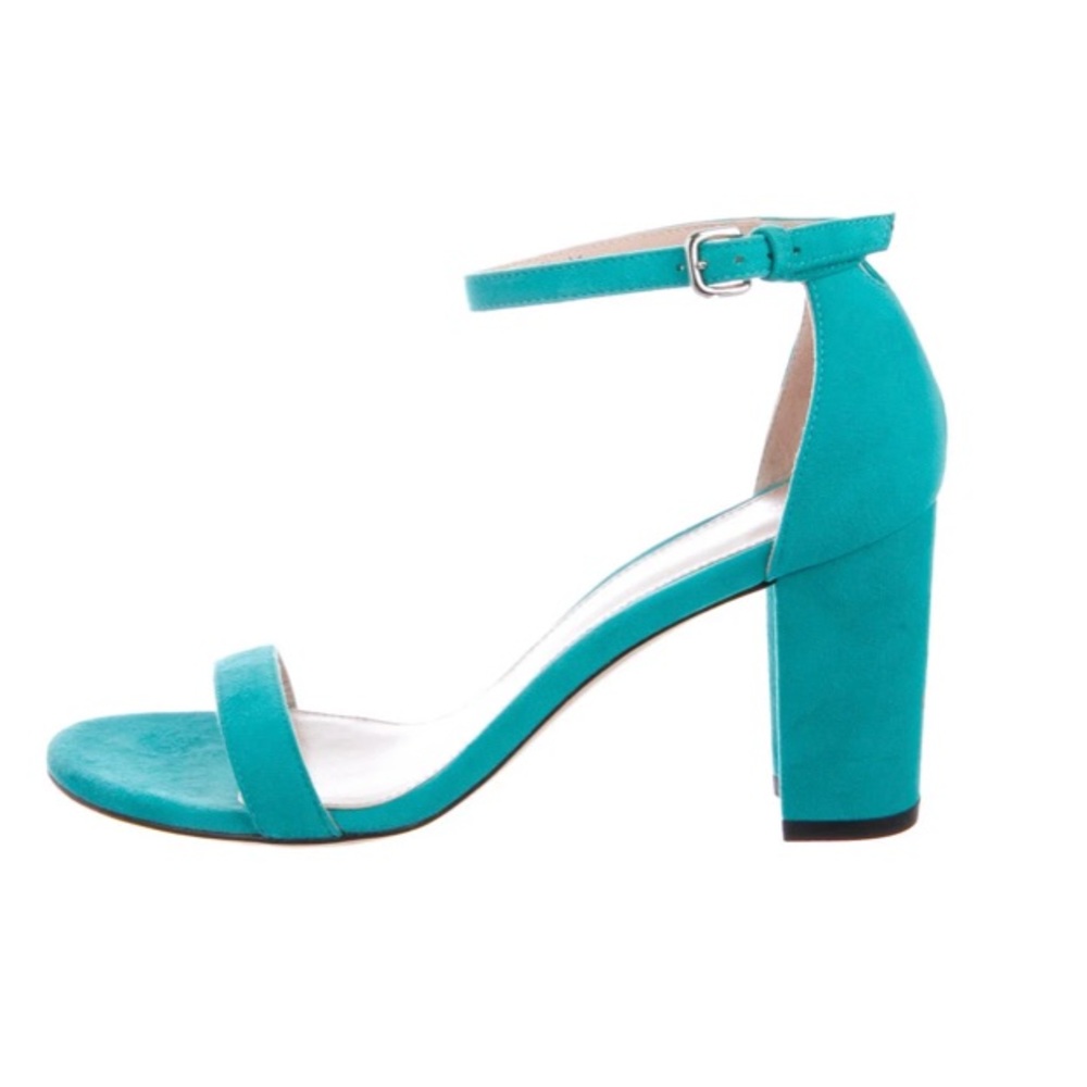 Stuart Weitzman Suede Ankle Strap Heels